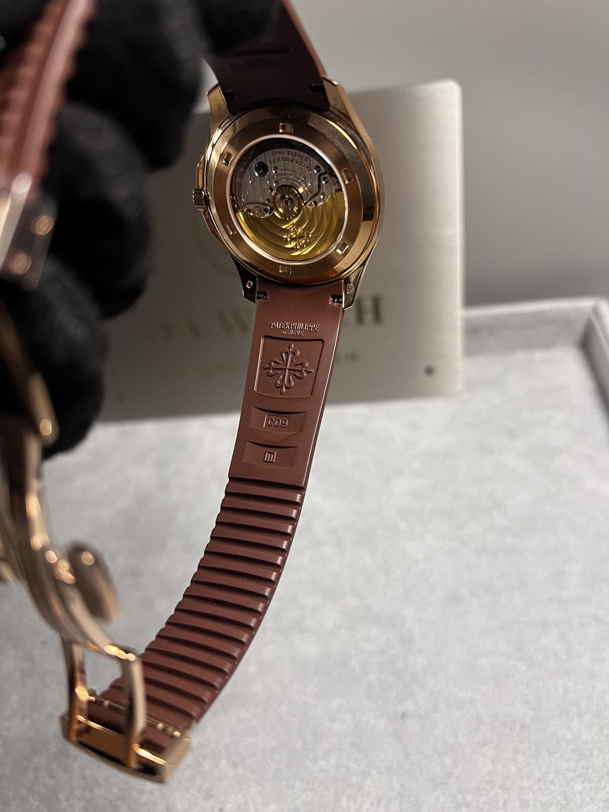 파텍필립 아쿠아넛 금통 브라운다이얼 40.8mm 20