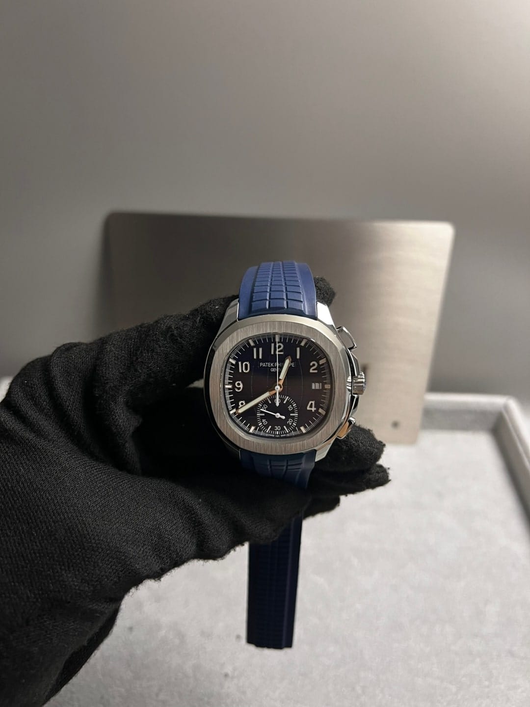 파텍필립 아쿠아넛 5968G-001 블루다이얼 42mm 5
