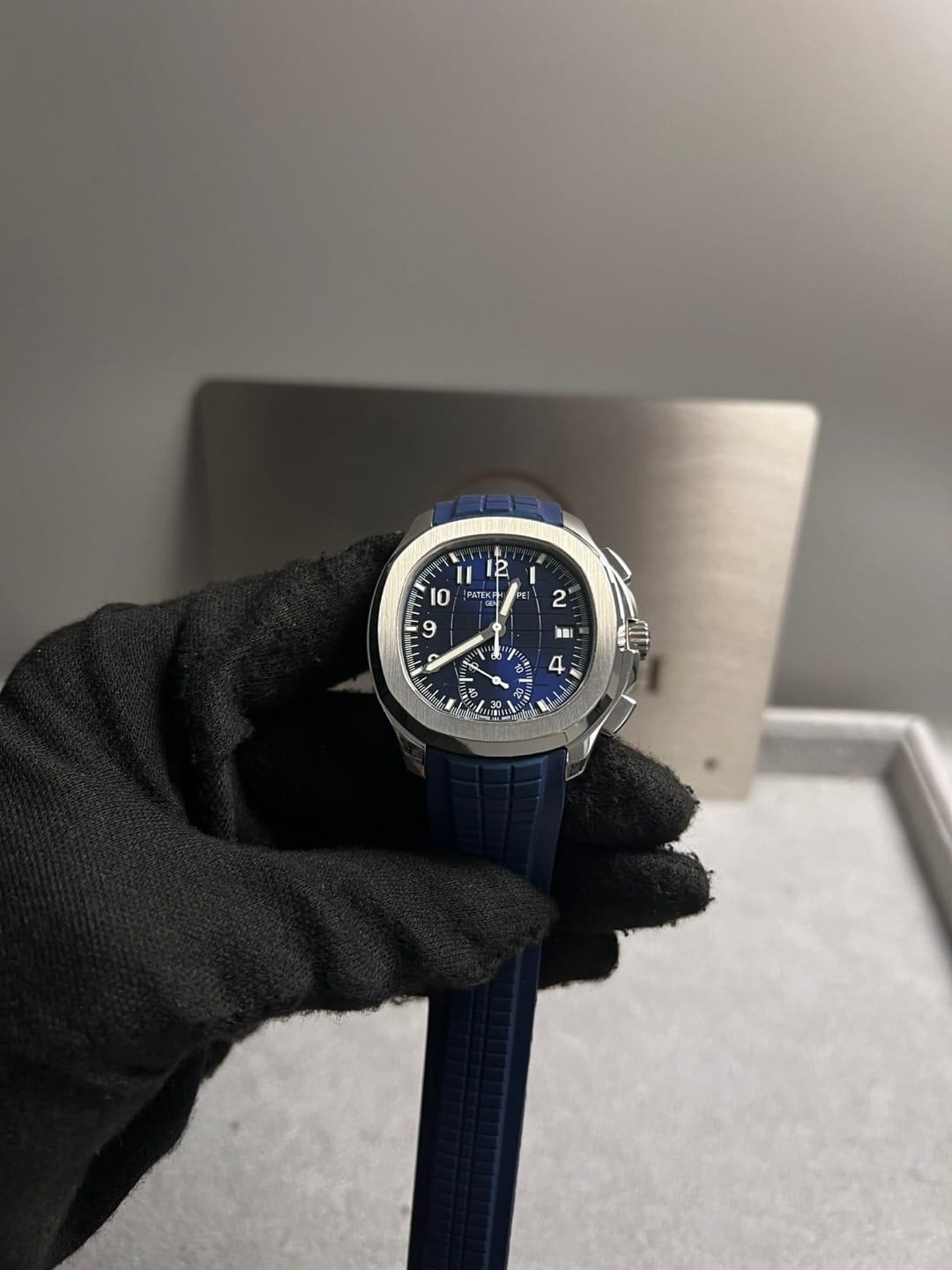 파텍필립 아쿠아넛 5968G-001 블루다이얼 42mm 6