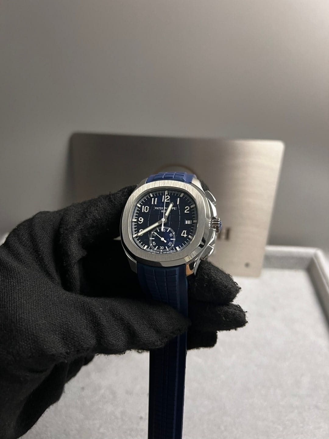 파텍필립 아쿠아넛 5968G-001 블루다이얼 42mm 7