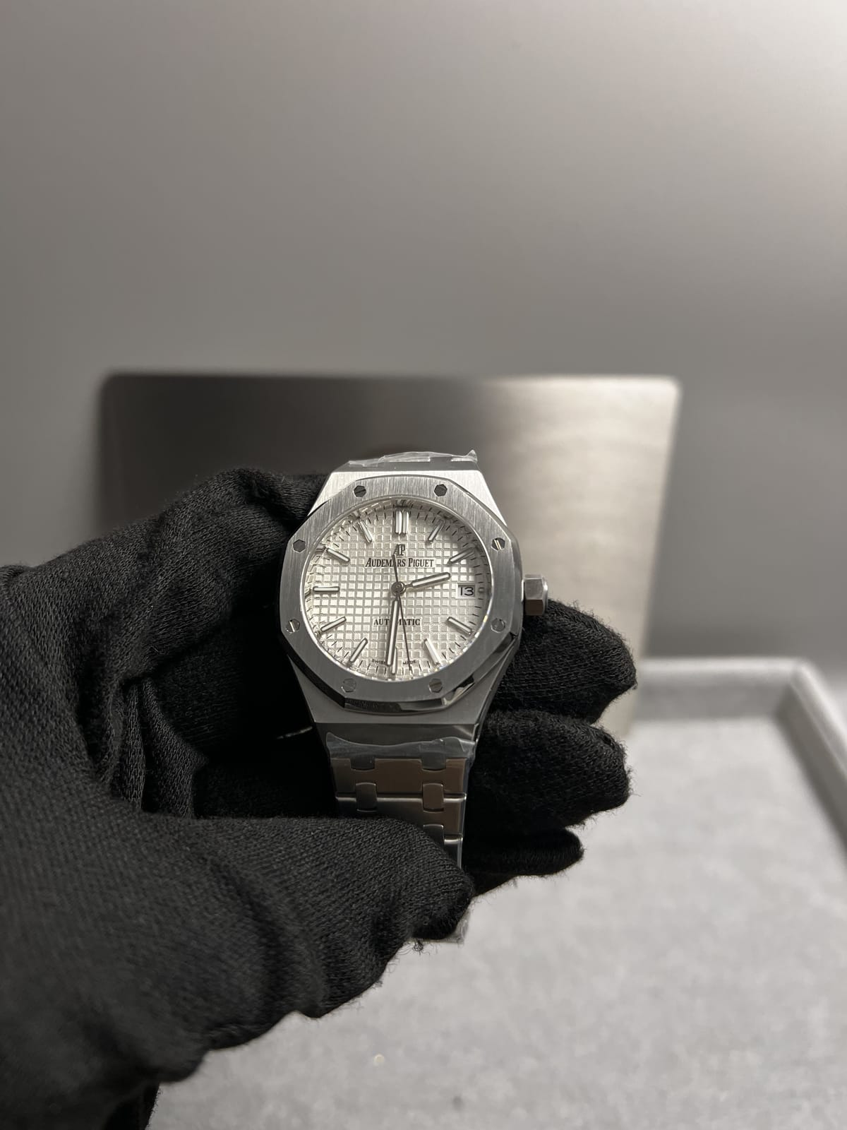 오데마피게 로얄오크 15450 화이트다이얼 37mm 7