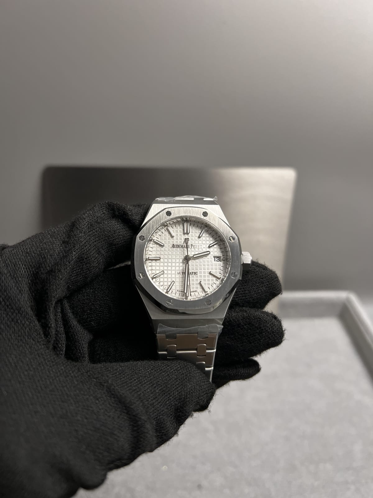 오데마피게 로얄오크 15450 화이트다이얼 37mm 8