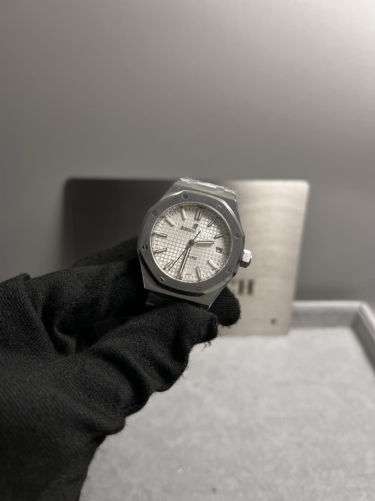 오데마피게 로얄오크 15450 화이트다이얼 37mm 11