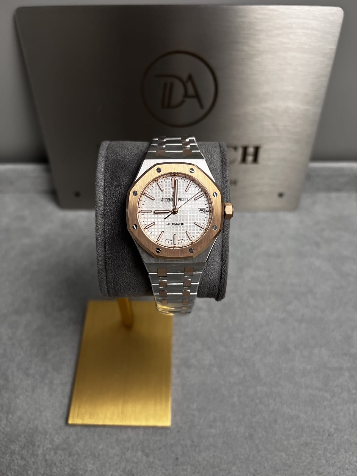 오데마피게 로얄오크 15450 로즈골드 콤비 흰판 37mm 3