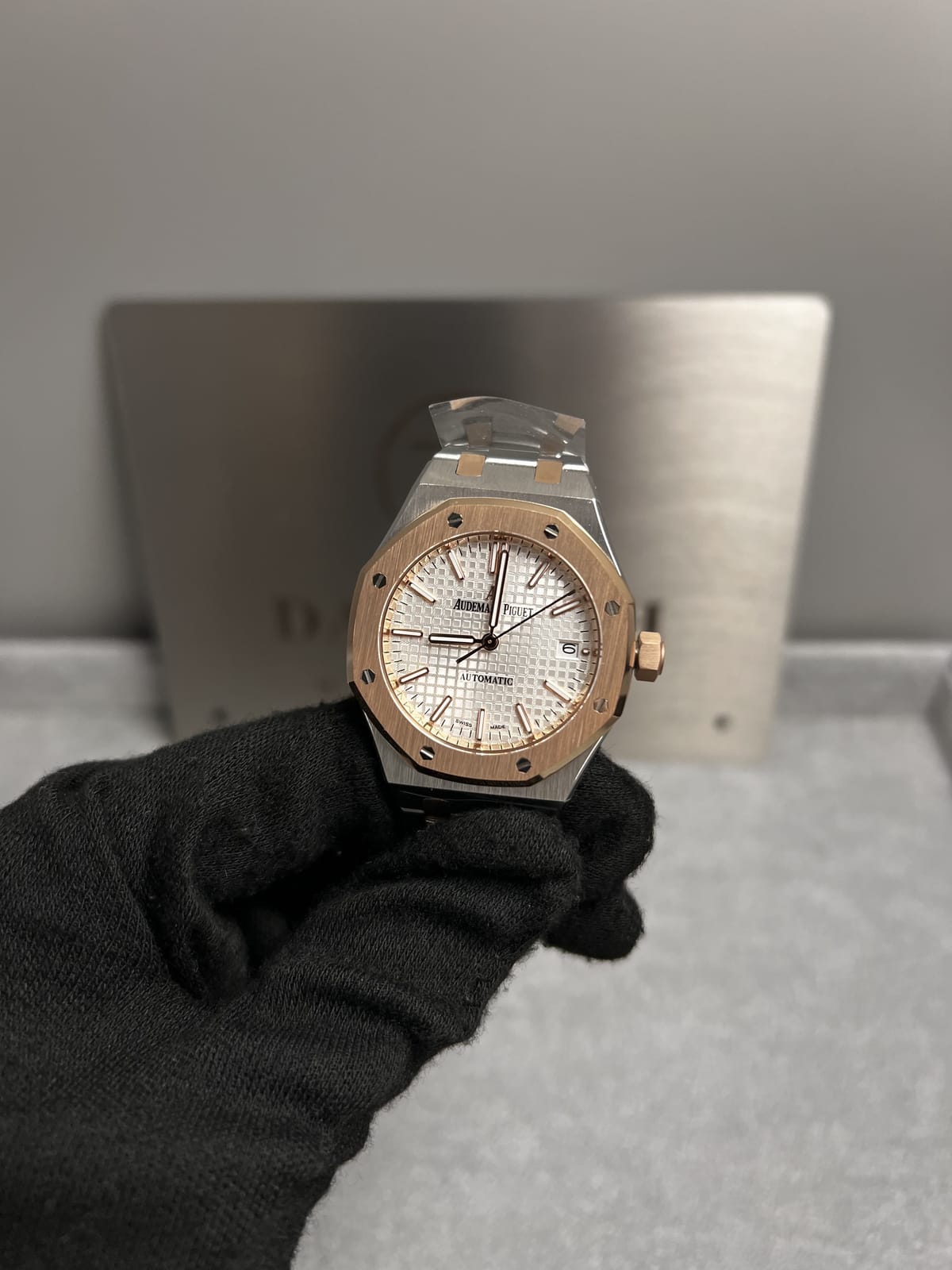 오데마피게 로얄오크 15450 로즈골드 콤비 흰판 37mm 10