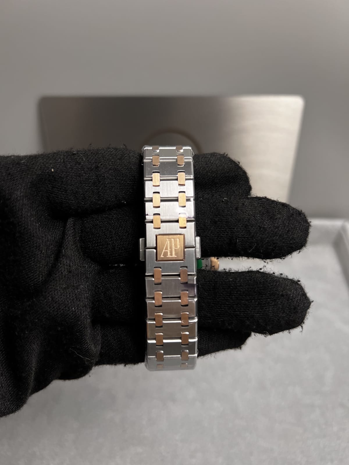 오데마피게 로얄오크 15450 로즈골드 콤비 흰판 37mm 15