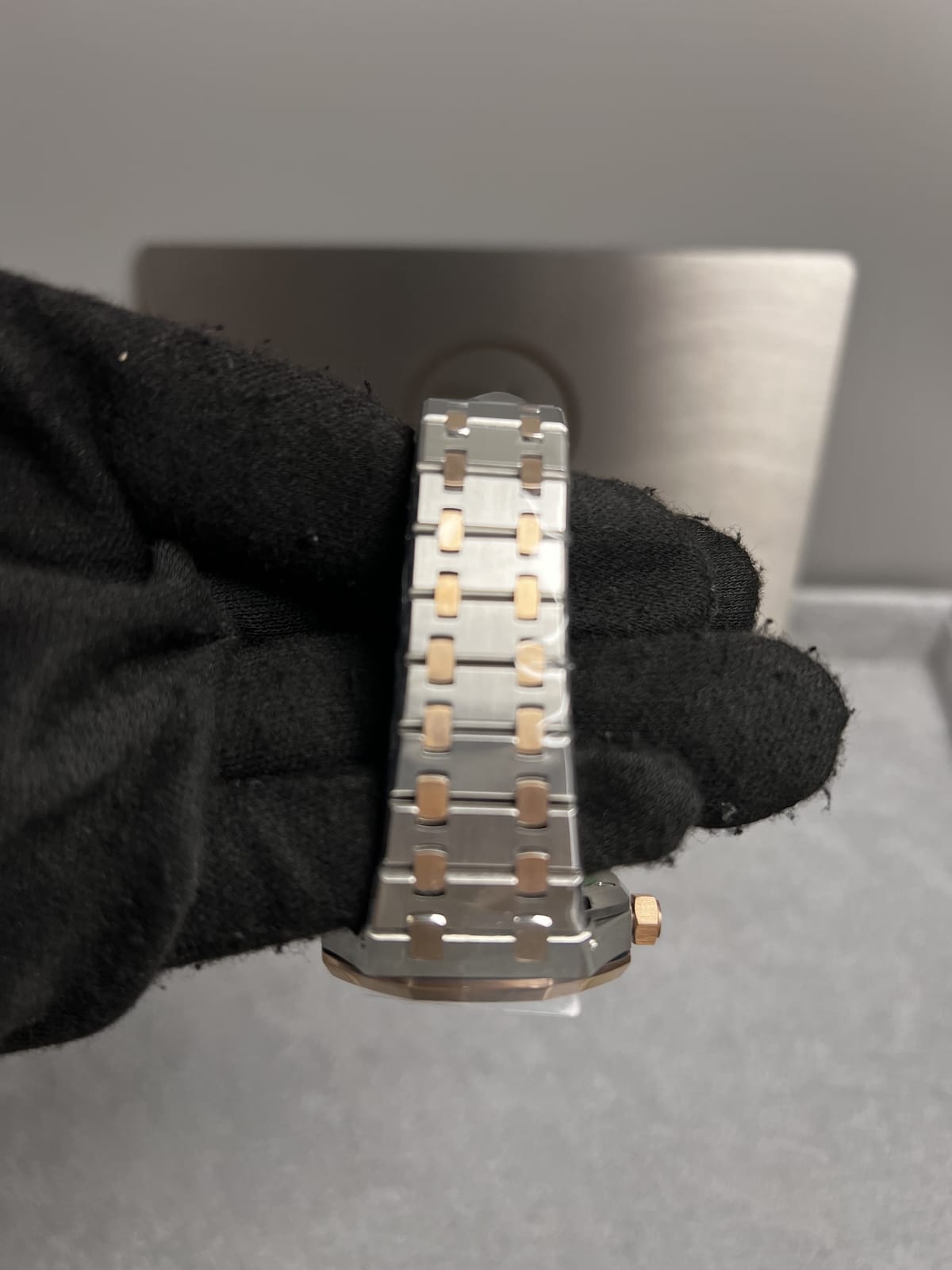 오데마피게 로얄오크 15450 로즈골드 콤비 흰판 37mm 16