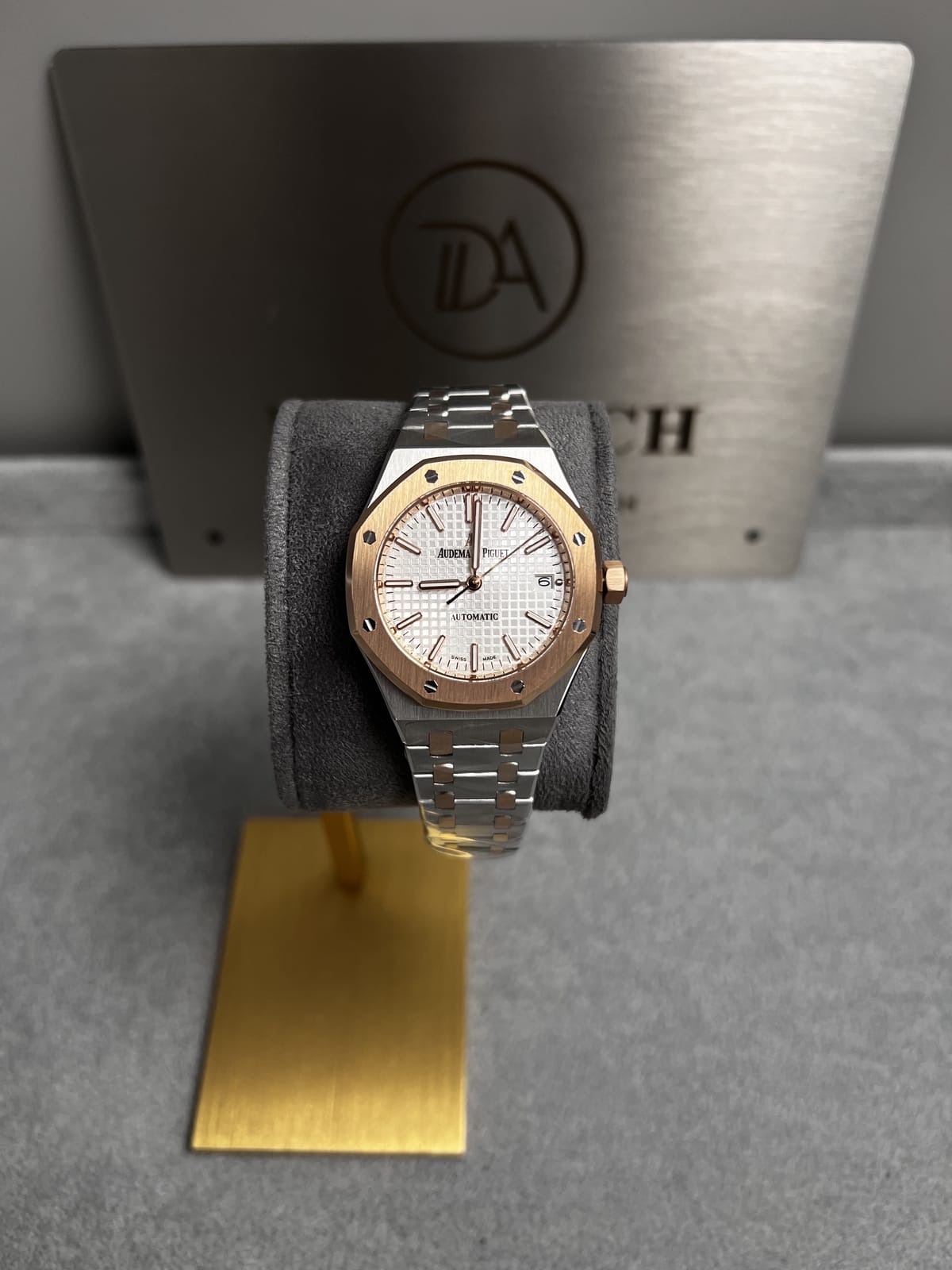 오데마피게 로얄오크 15450 로즈골드 콤비 흰판 37mm 20