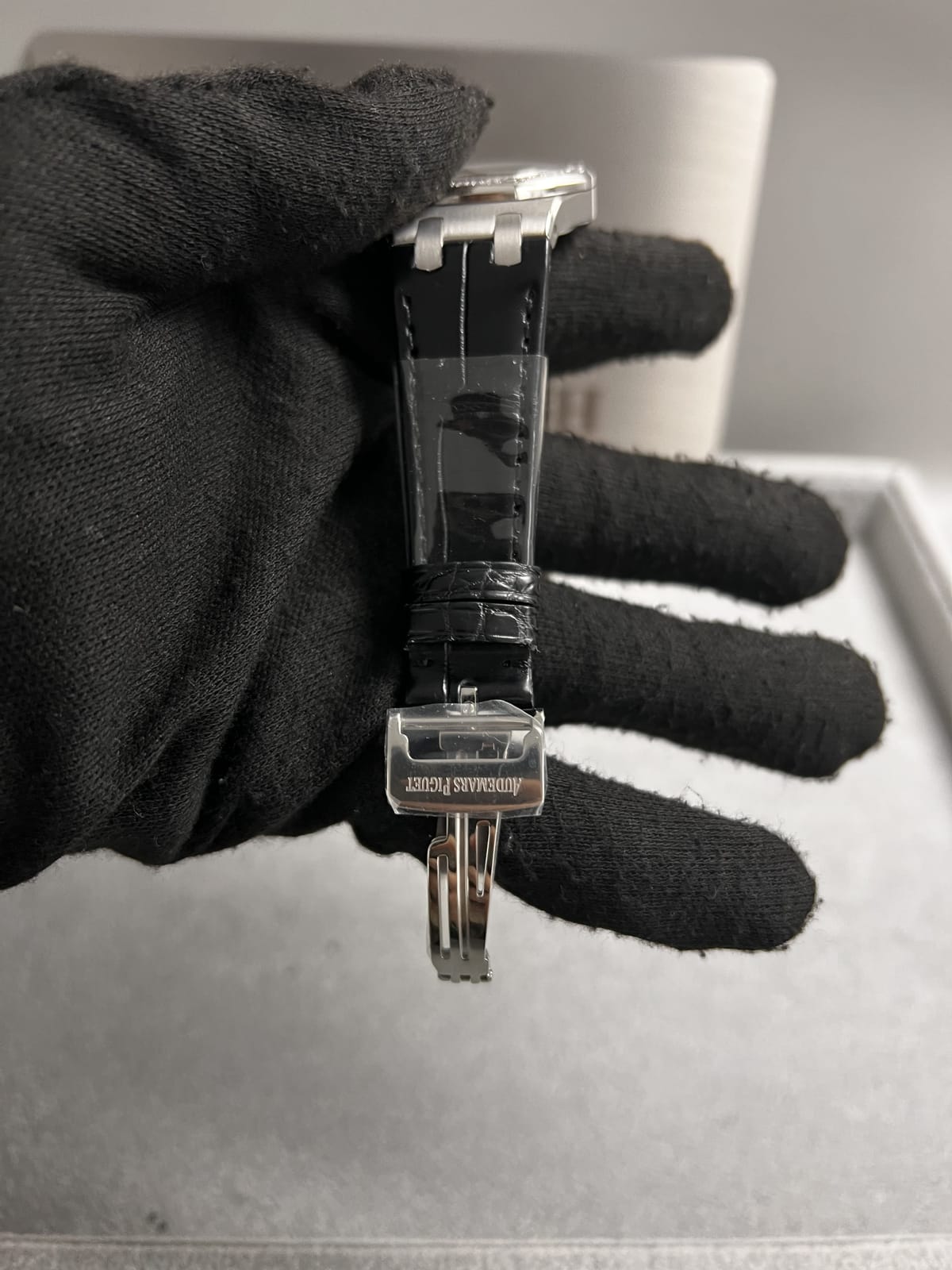 오데마피게 로얄오크 67621 스틸 블랙다이얼 다이아셋팅 33mm 16