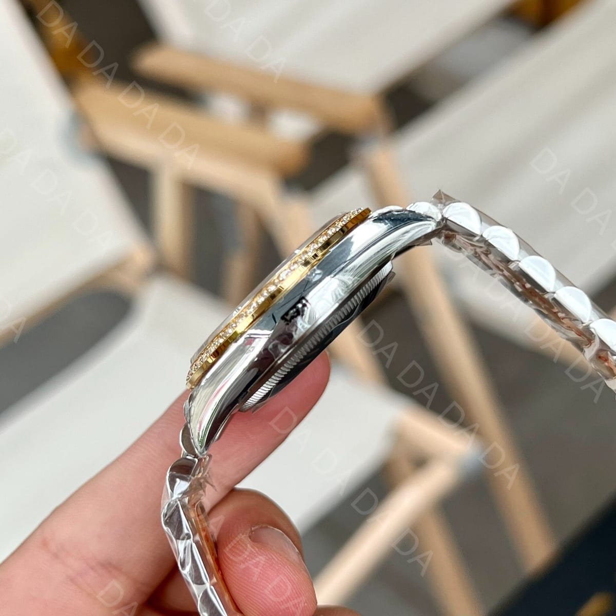 롤렉스 데이저스트 샴페인골드 팜모티프 다이아베젤 10P 36mm 5