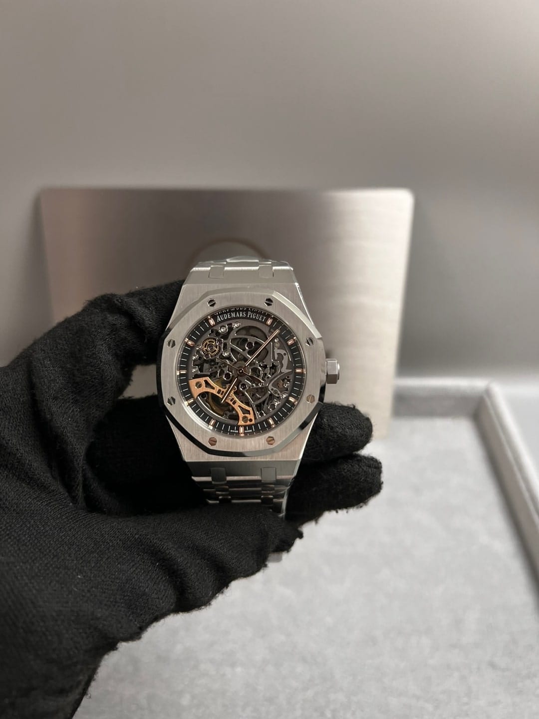 오데마피게 로얄오크 더블벨런스 휠 오픈워크 15407 스틸 41mm 4