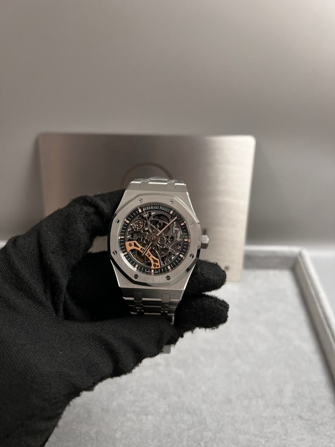 오데마피게 로얄오크 더블벨런스 휠 오픈워크 15407 스틸 41mm 10