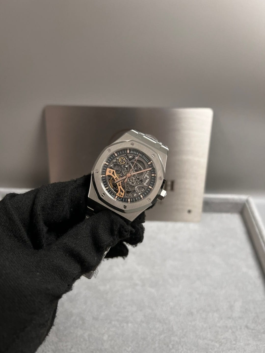 오데마피게 로얄오크 더블벨런스 휠 오픈워크 15407 스틸 41mm 11