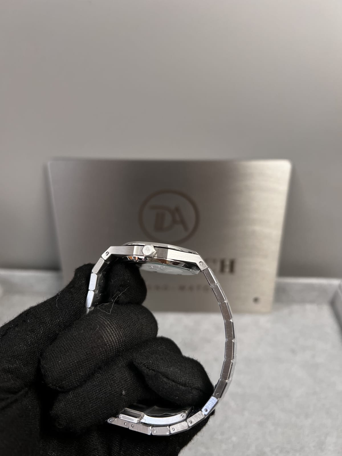 오데마피게 로얄오크 77350 다크블루다이얼 다이아셋팅 34mm 13