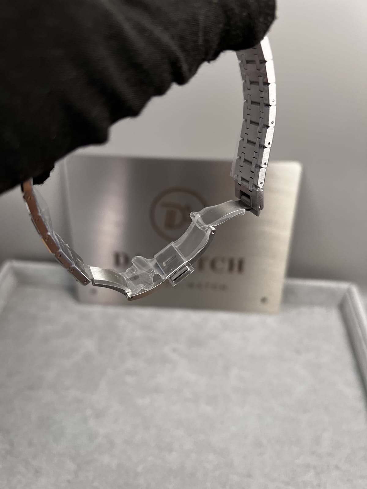 오데마피게 로얄오크 77350 다크블루다이얼 다이아셋팅 34mm 18