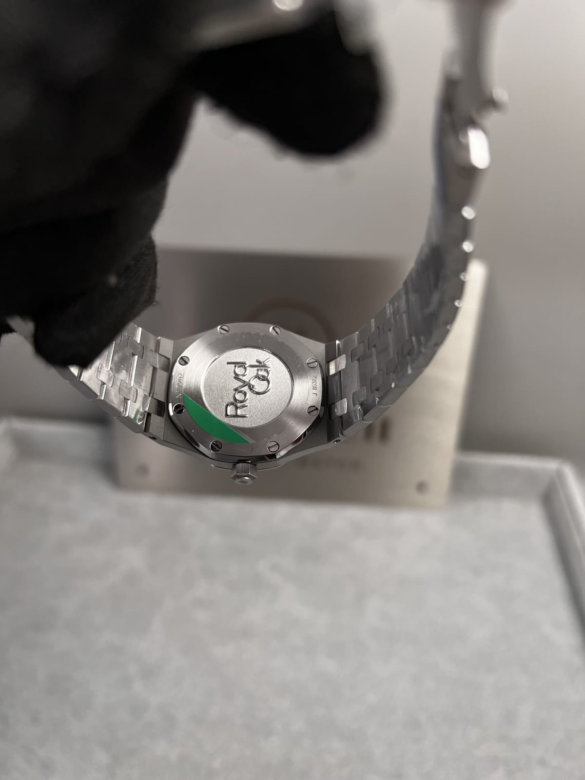 오데마피게 로얄오크 77350 다크블루다이얼 다이아셋팅 34mm 19
