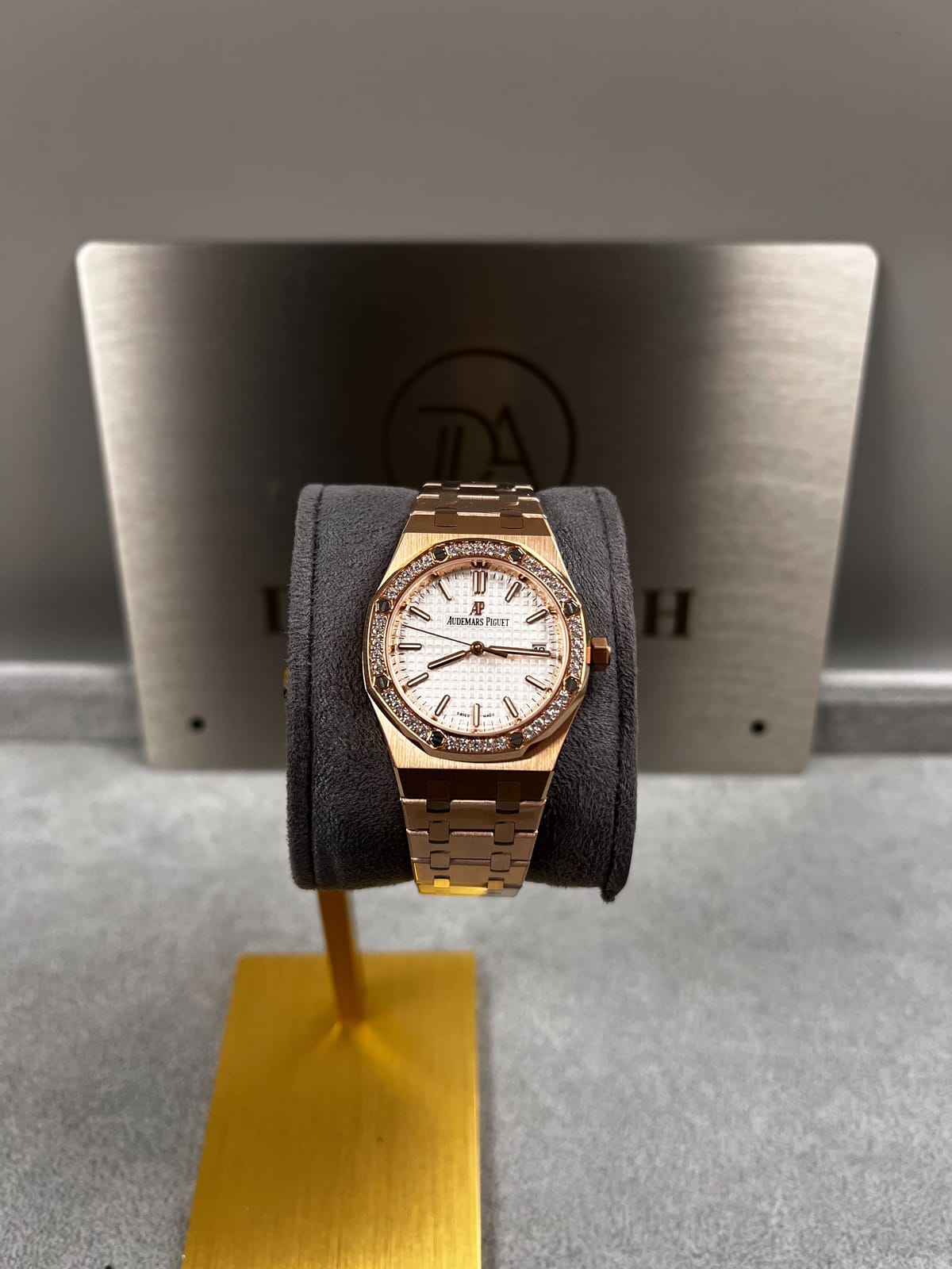 오데마피게 로얄오크 77350 로즈골드 화이트다이얼 다이아셋팅 34mm 3
