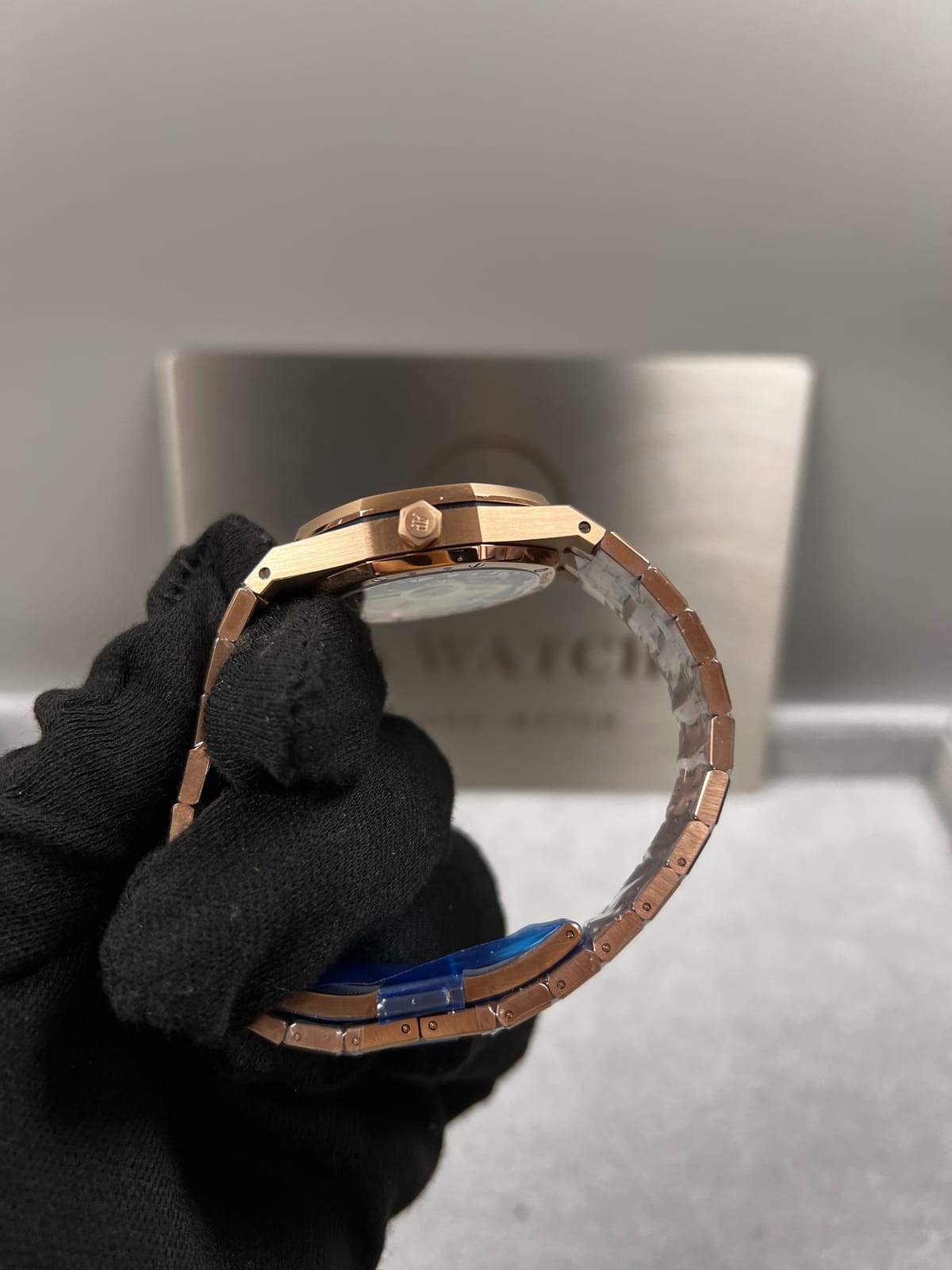 오데마피게 로얄오크 77350 로즈골드 화이트다이얼 다이아셋팅 34mm 13