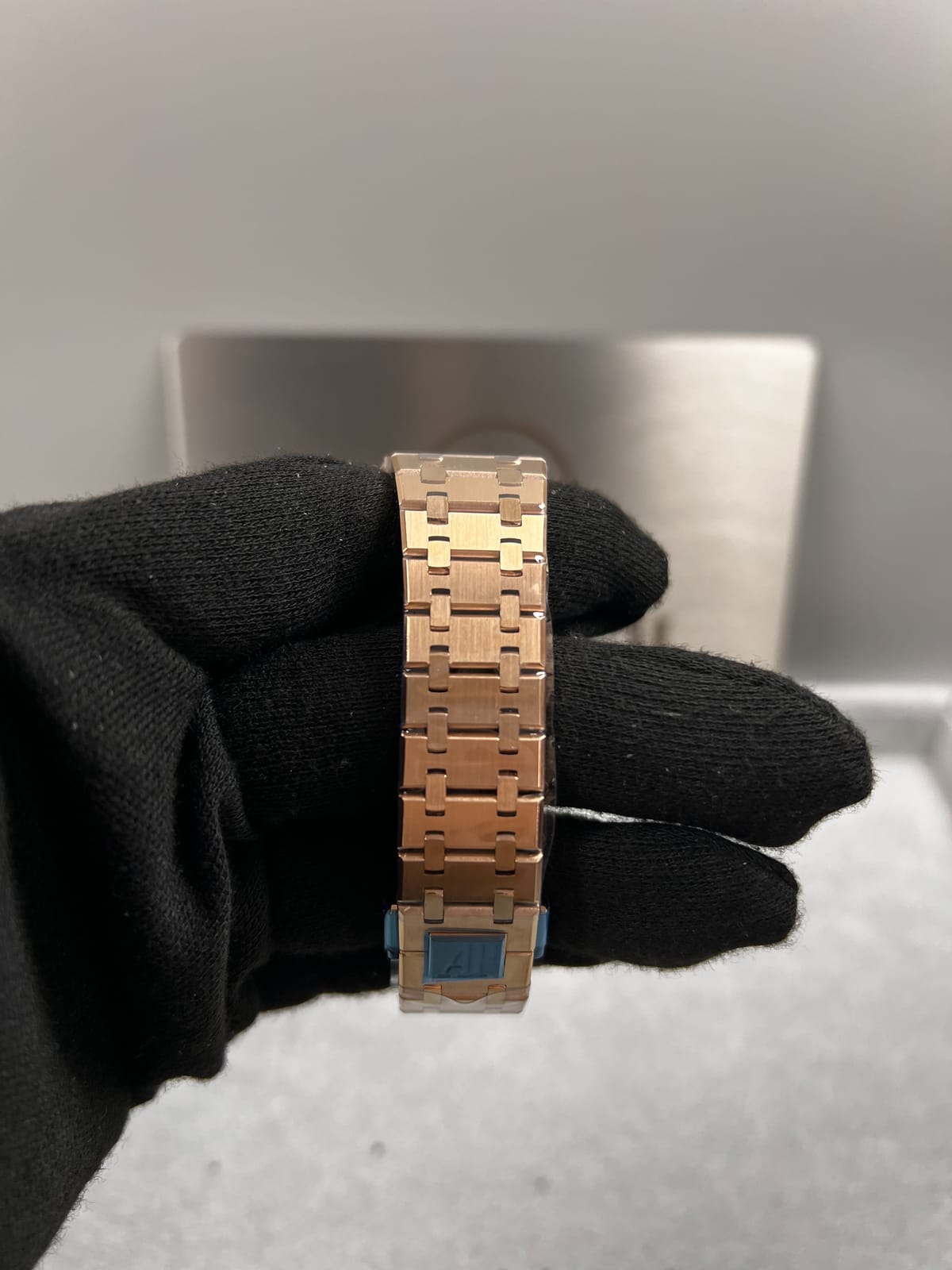 오데마피게 로얄오크 77350 로즈골드 화이트다이얼 다이아셋팅 34mm 14