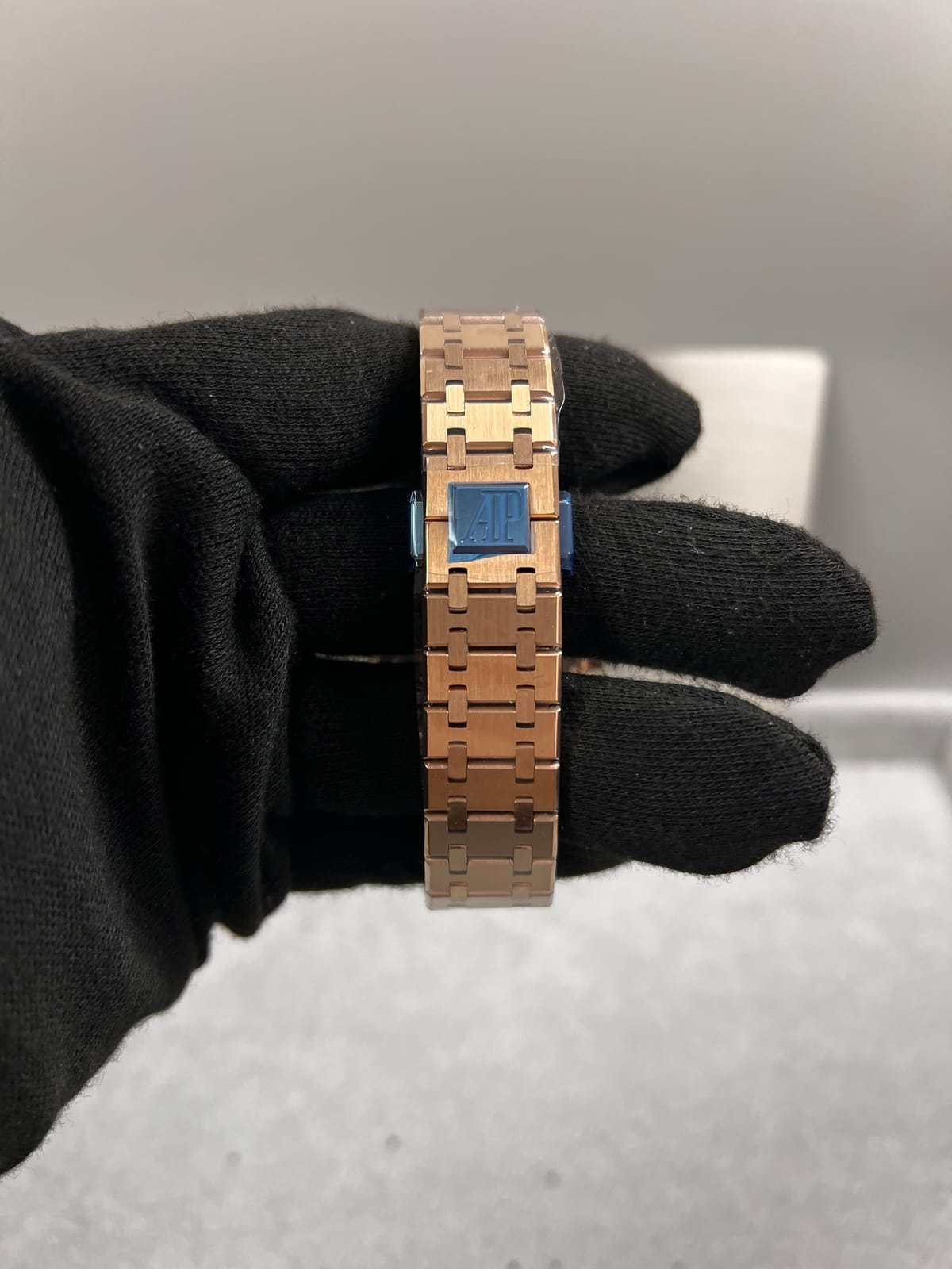 오데마피게 로얄오크 77350 로즈골드 화이트다이얼 다이아셋팅 34mm 15