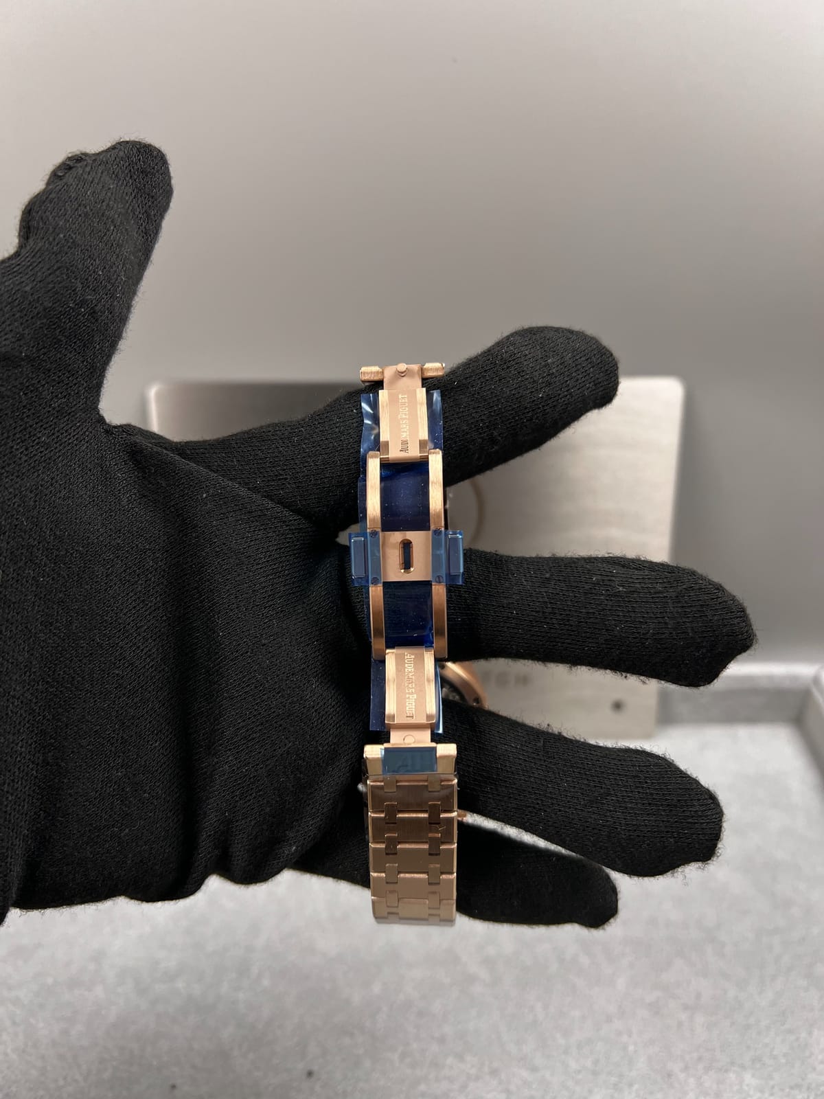 오데마피게 로얄오크 77350 로즈골드 화이트다이얼 다이아셋팅 34mm 17