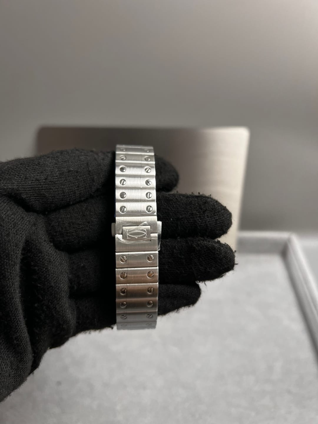 까르띠에 산토스 청판 미디움 35mm 16