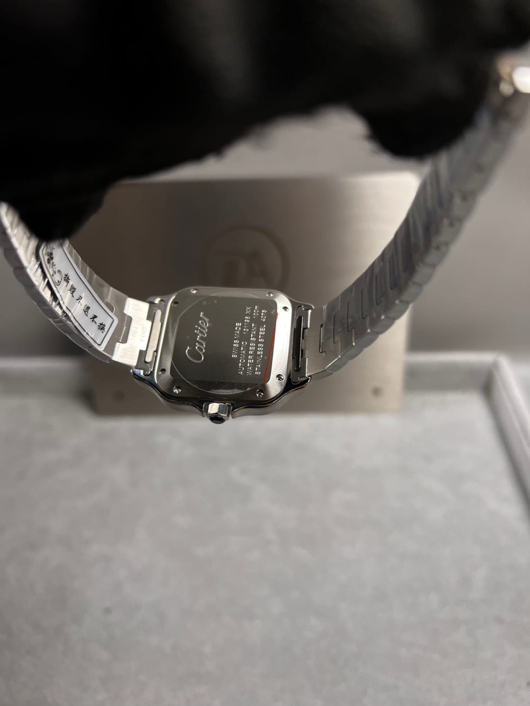 까르띠에 산토스 청판 미디움 35mm 20