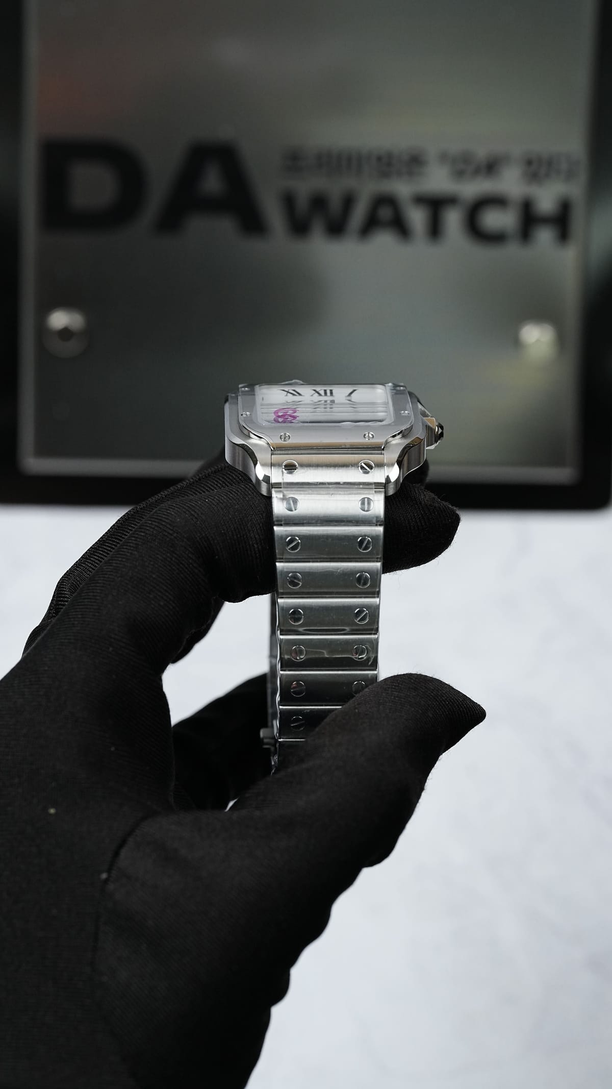 까르띠에 산토스 스틸 미디움 35mm 8
