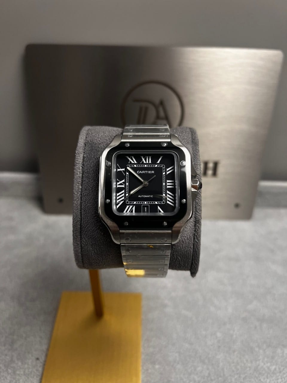 까르띠에 산토스 블랙베젤 40mm 3