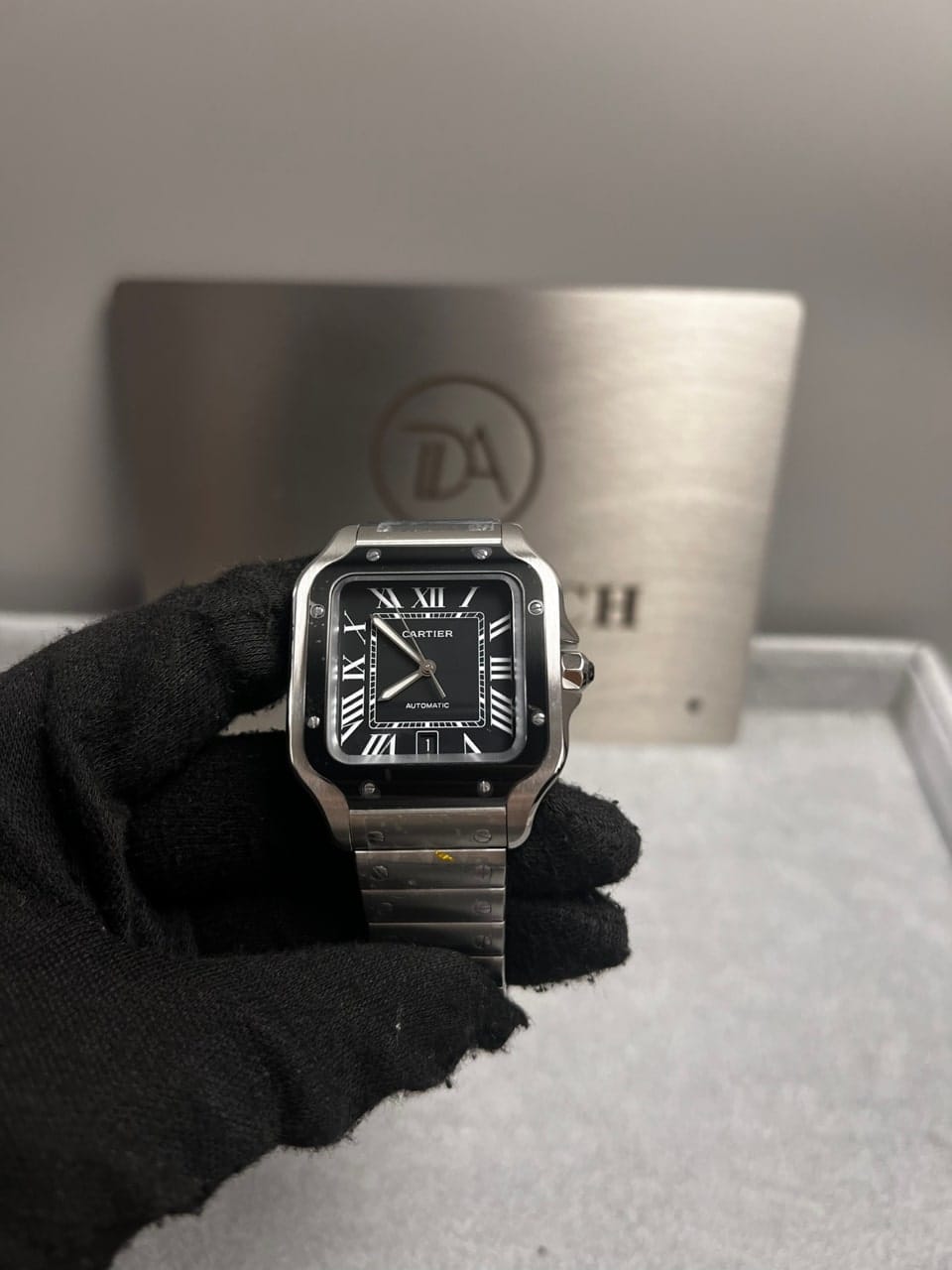 까르띠에 산토스 블랙베젤 40mm 5