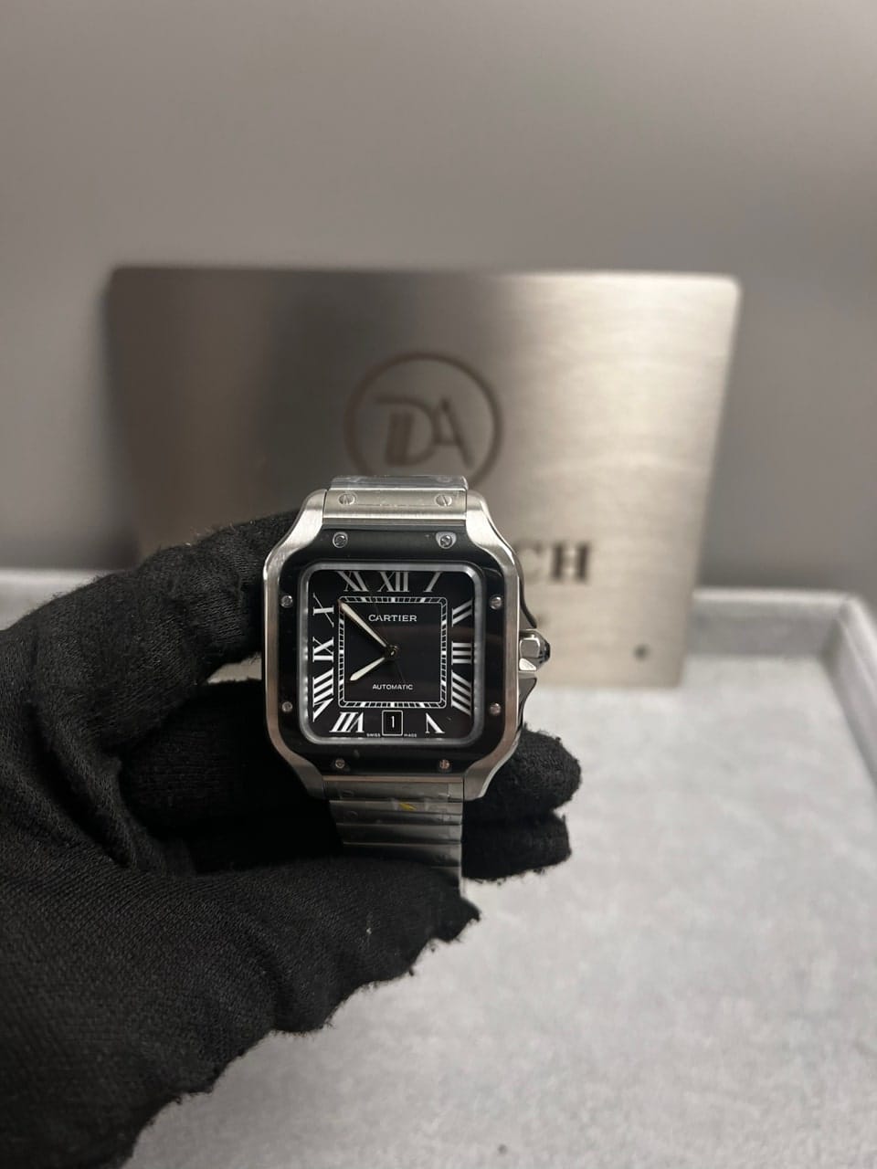 까르띠에 산토스 블랙베젤 40mm 6