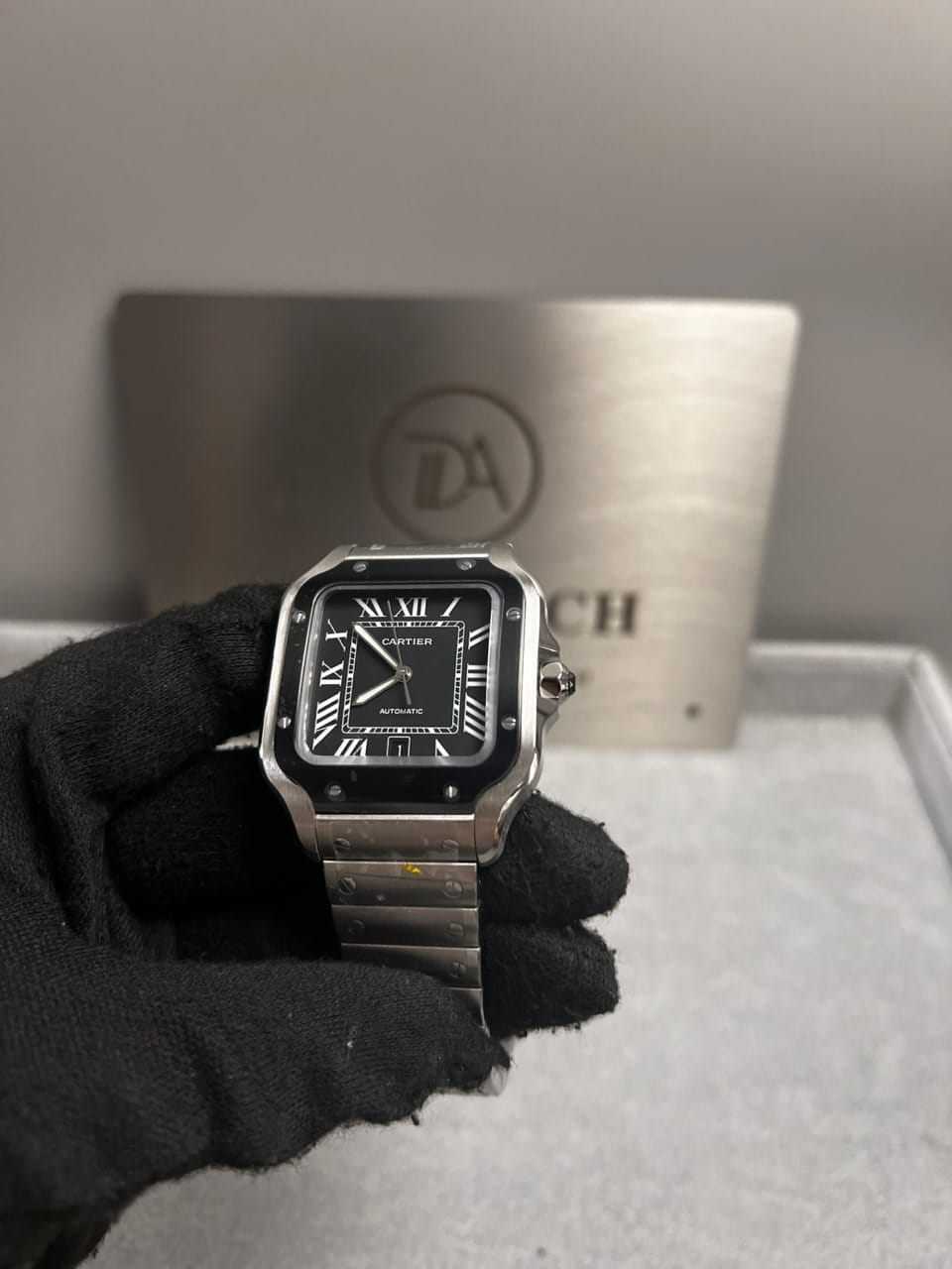 까르띠에 산토스 블랙베젤 40mm 7