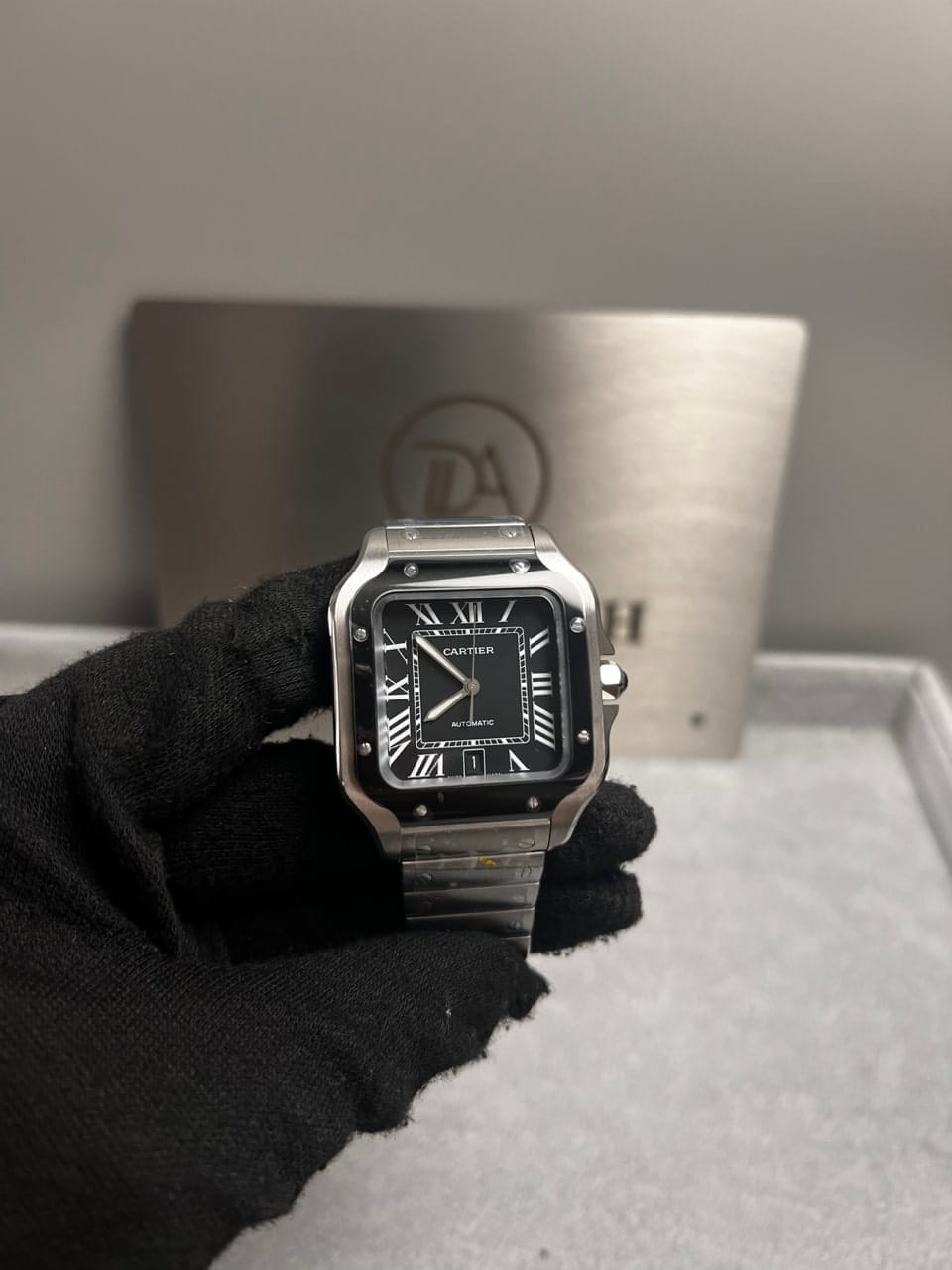 까르띠에 산토스 블랙베젤 40mm 8