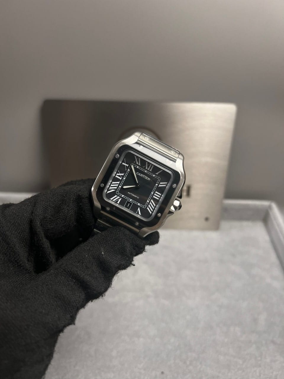까르띠에 산토스 블랙베젤 40mm 11