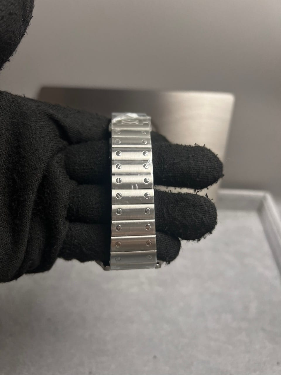 까르띠에 산토스 블랙베젤 40mm 16