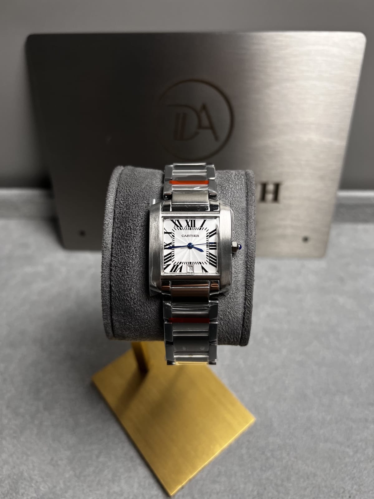 까르띠에 탱크 프랑세즈 스틸 라지 36.7mm 3