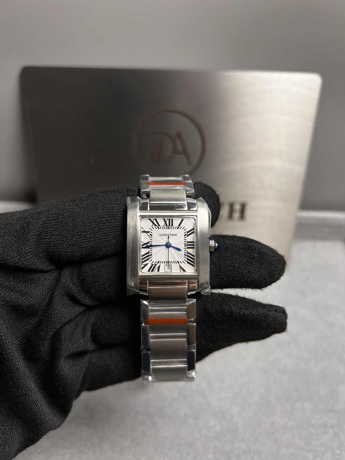 까르띠에 탱크 프랑세즈 스틸 라지 36.7mm 4