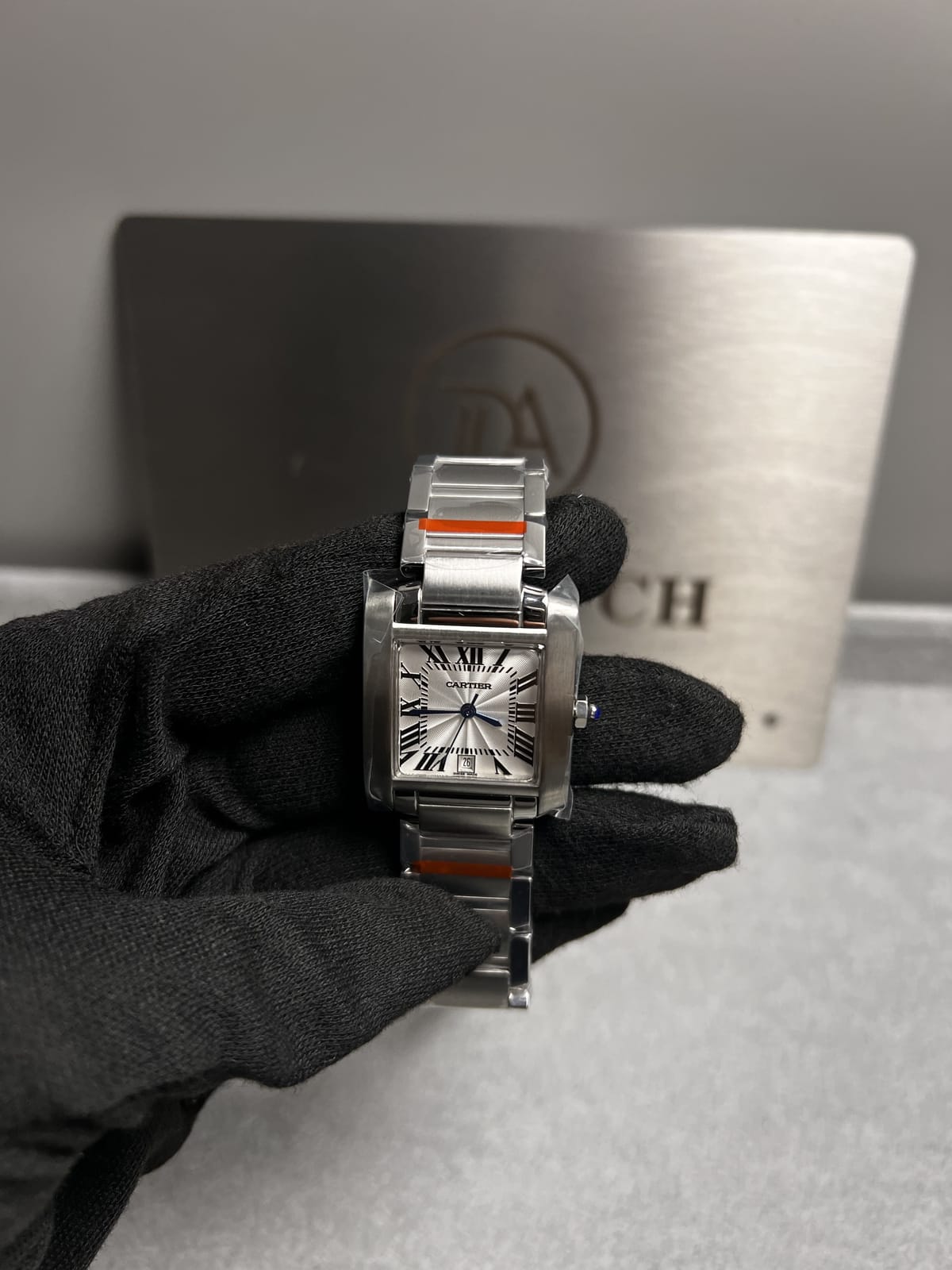 까르띠에 탱크 프랑세즈 스틸 라지 36.7mm 6