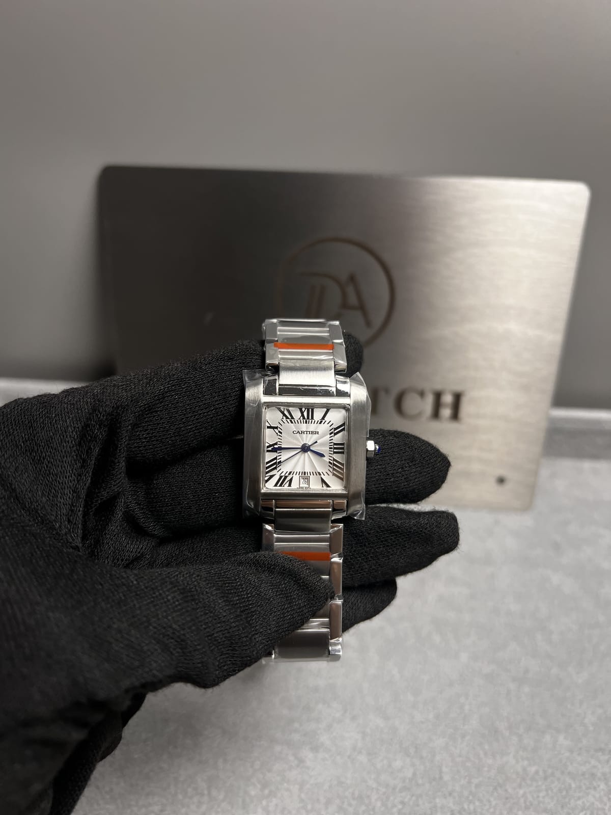까르띠에 탱크 프랑세즈 스틸 라지 36.7mm 9