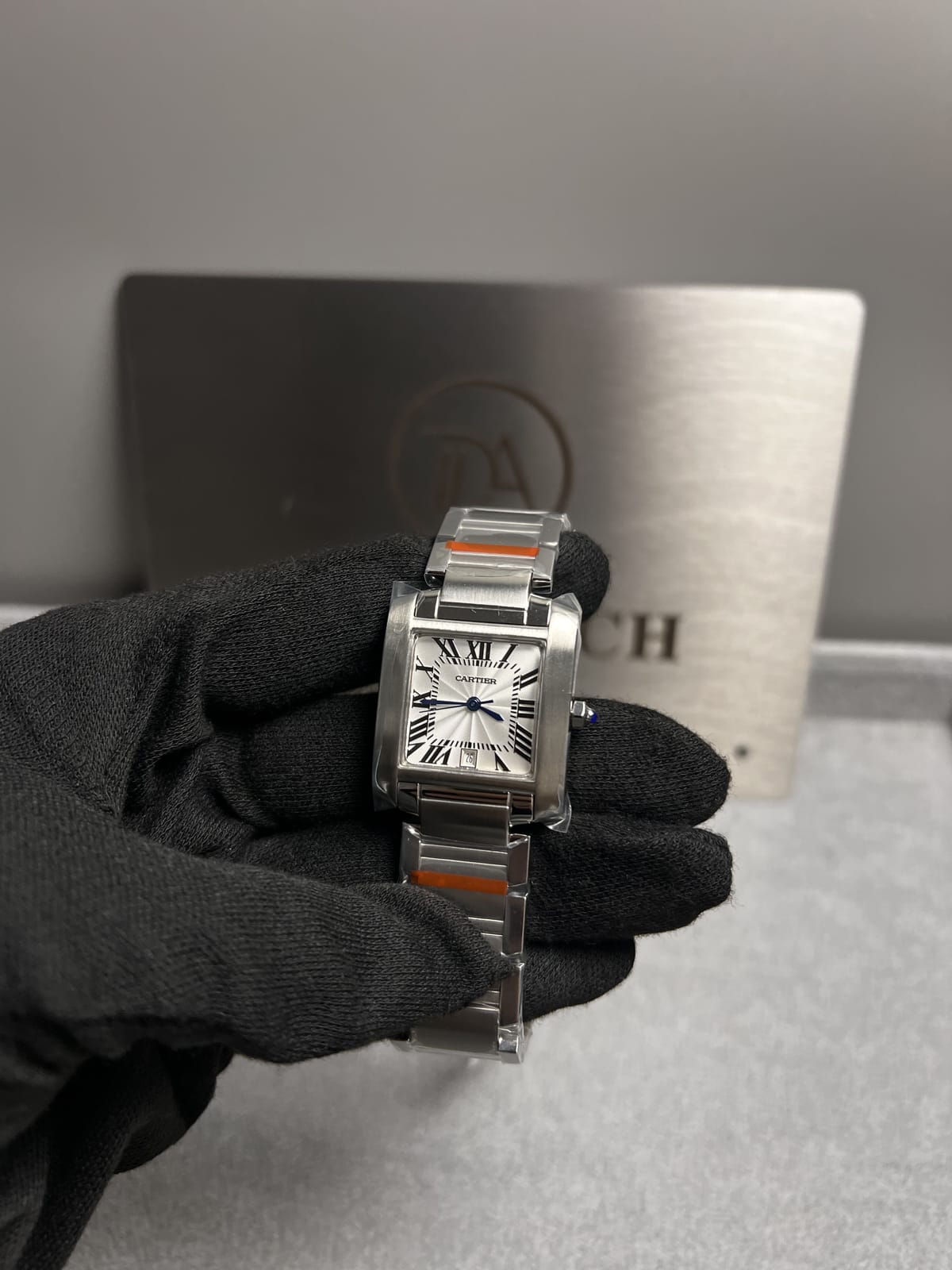 까르띠에 탱크 프랑세즈 스틸 라지 36.7mm 10