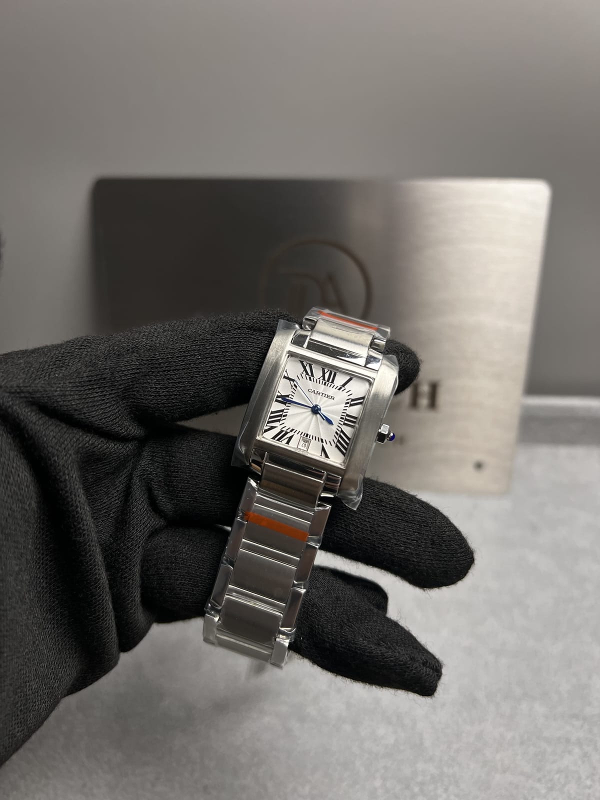 까르띠에 탱크 프랑세즈 스틸 라지 36.7mm 11