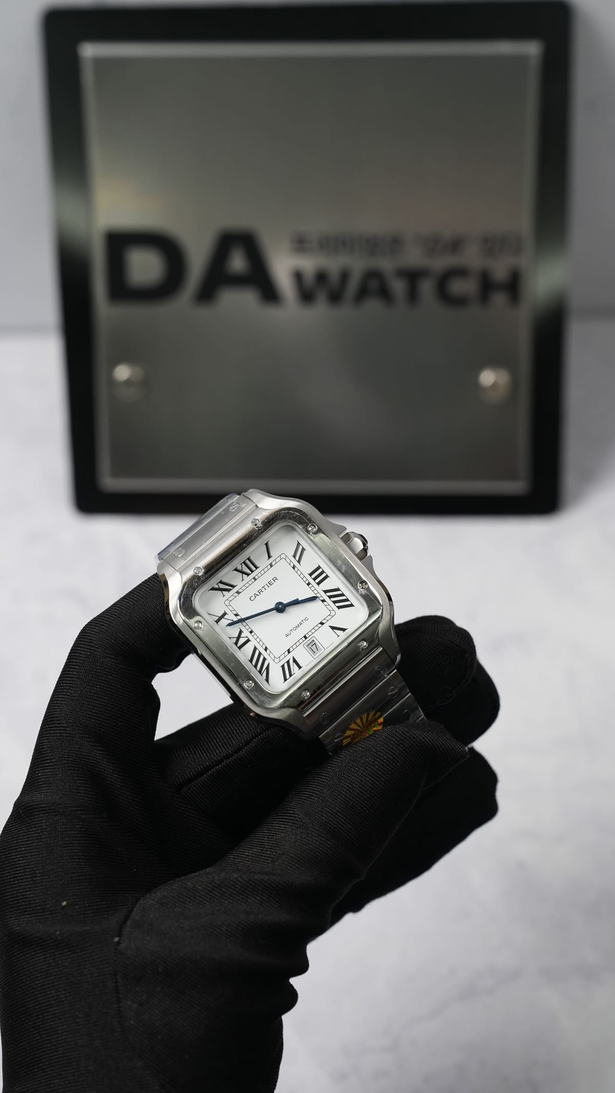 까르띠에 산토스 스틸 라지 40mm 5