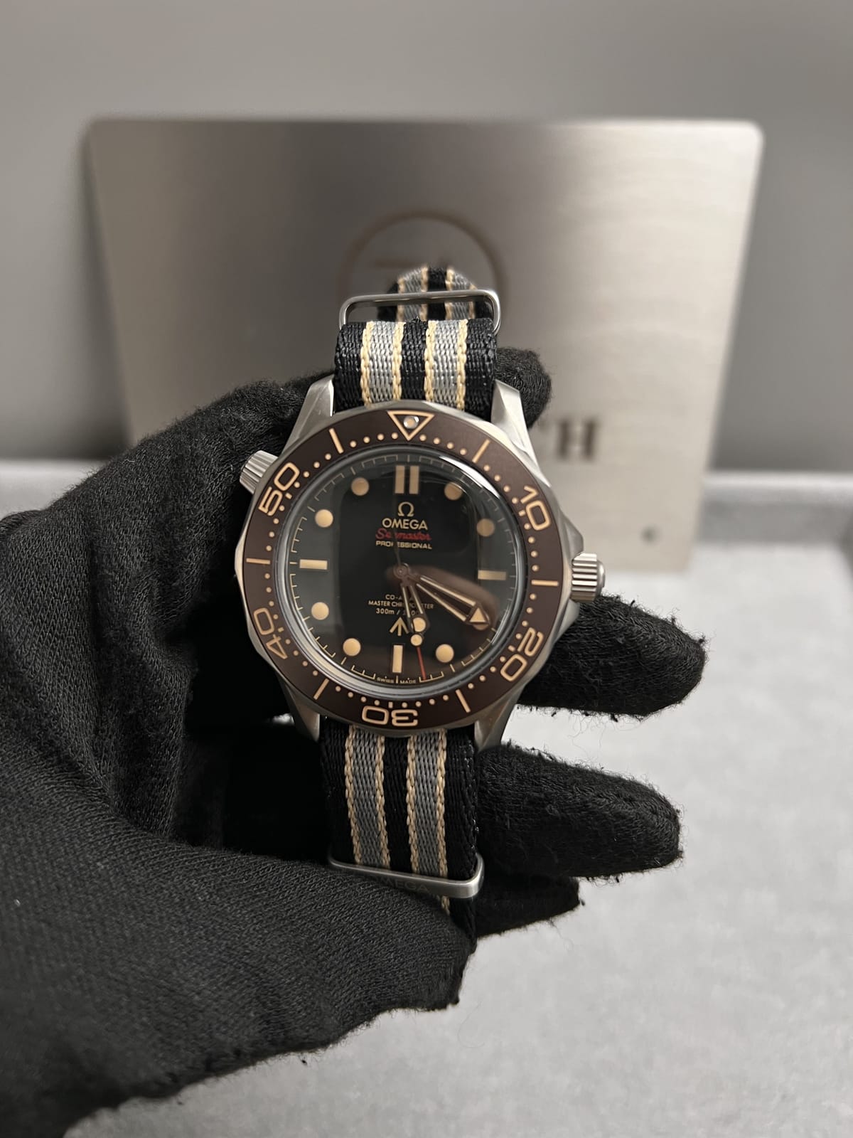 오메가 씨마스터 다이버 300 초코 나토 스트랩  42mm 6