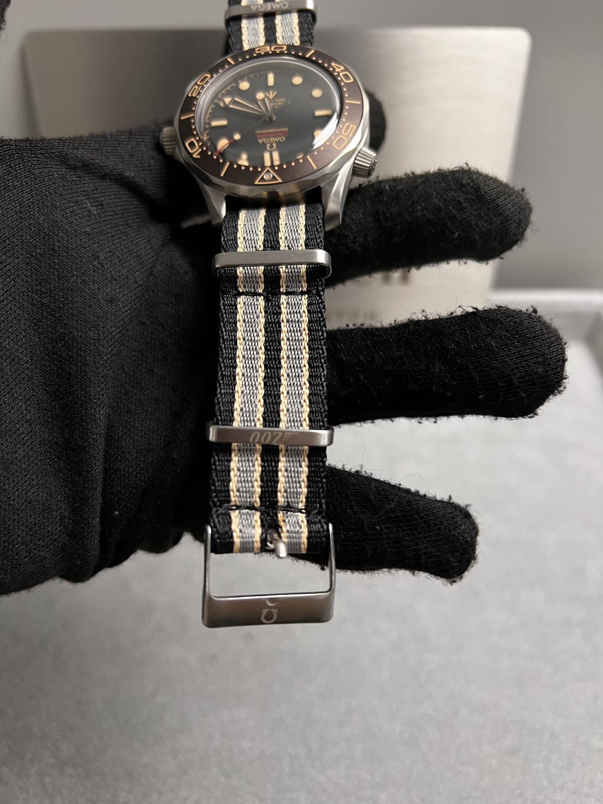 오메가 씨마스터 다이버 300 초코 나토 스트랩  42mm 15