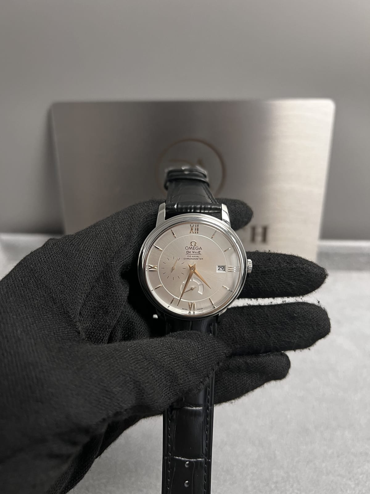 오메가 드 빌 프레스티지 실버다이얼 40mm 6