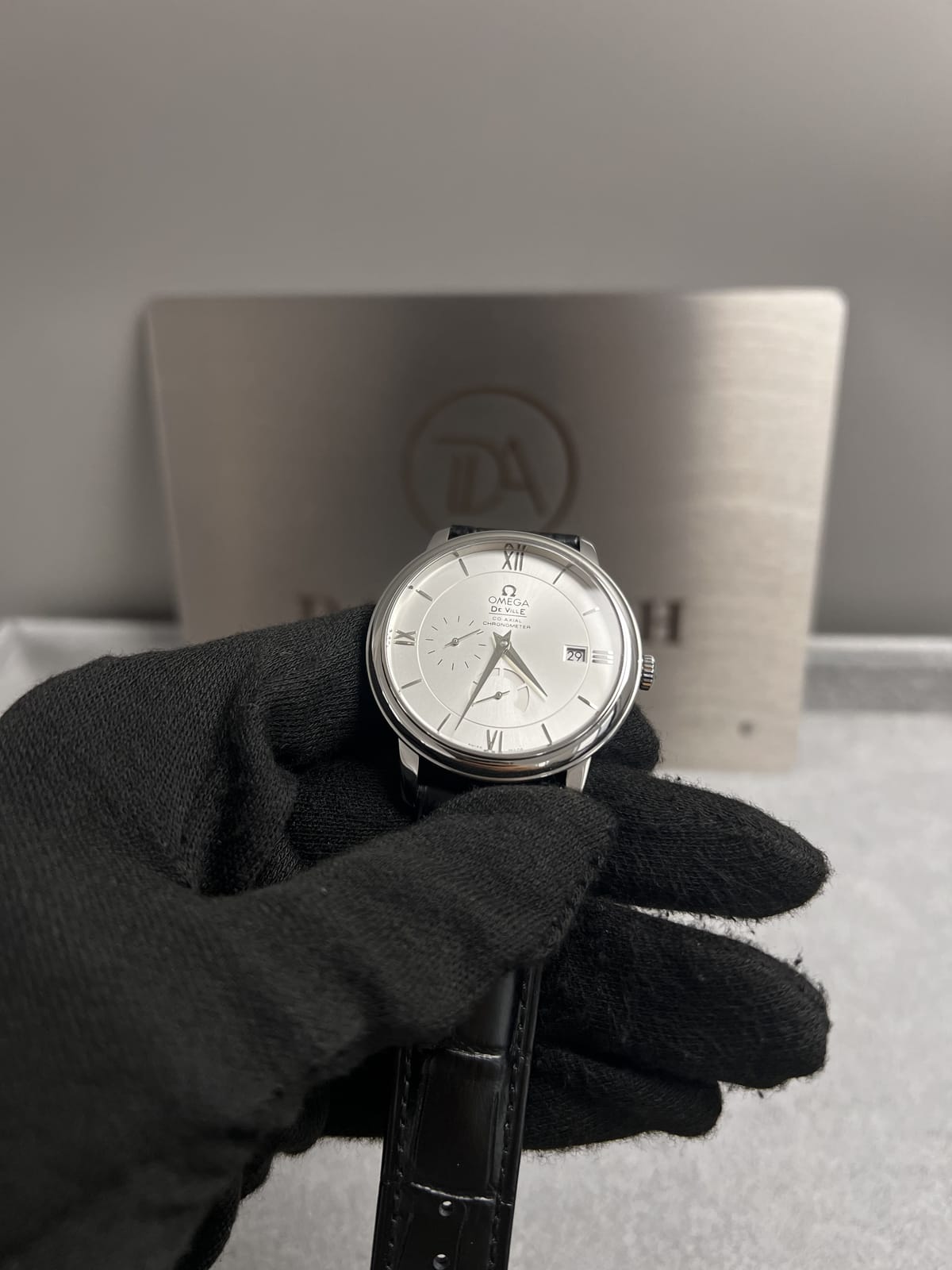 오메가 드 빌 프레스티지 실버다이얼 40mm 8