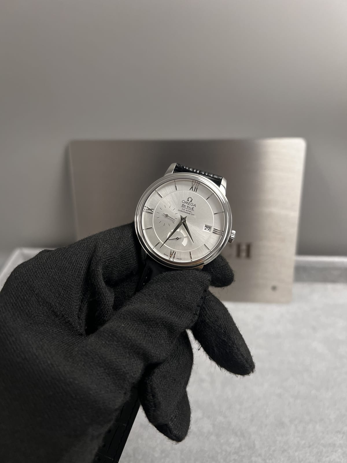 오메가 드 빌 프레스티지 실버다이얼 40mm 11