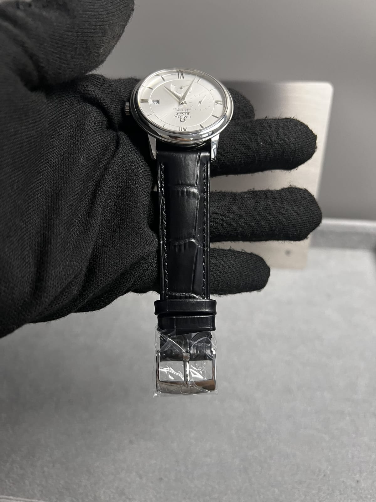 오메가 드 빌 프레스티지 실버다이얼 40mm 15