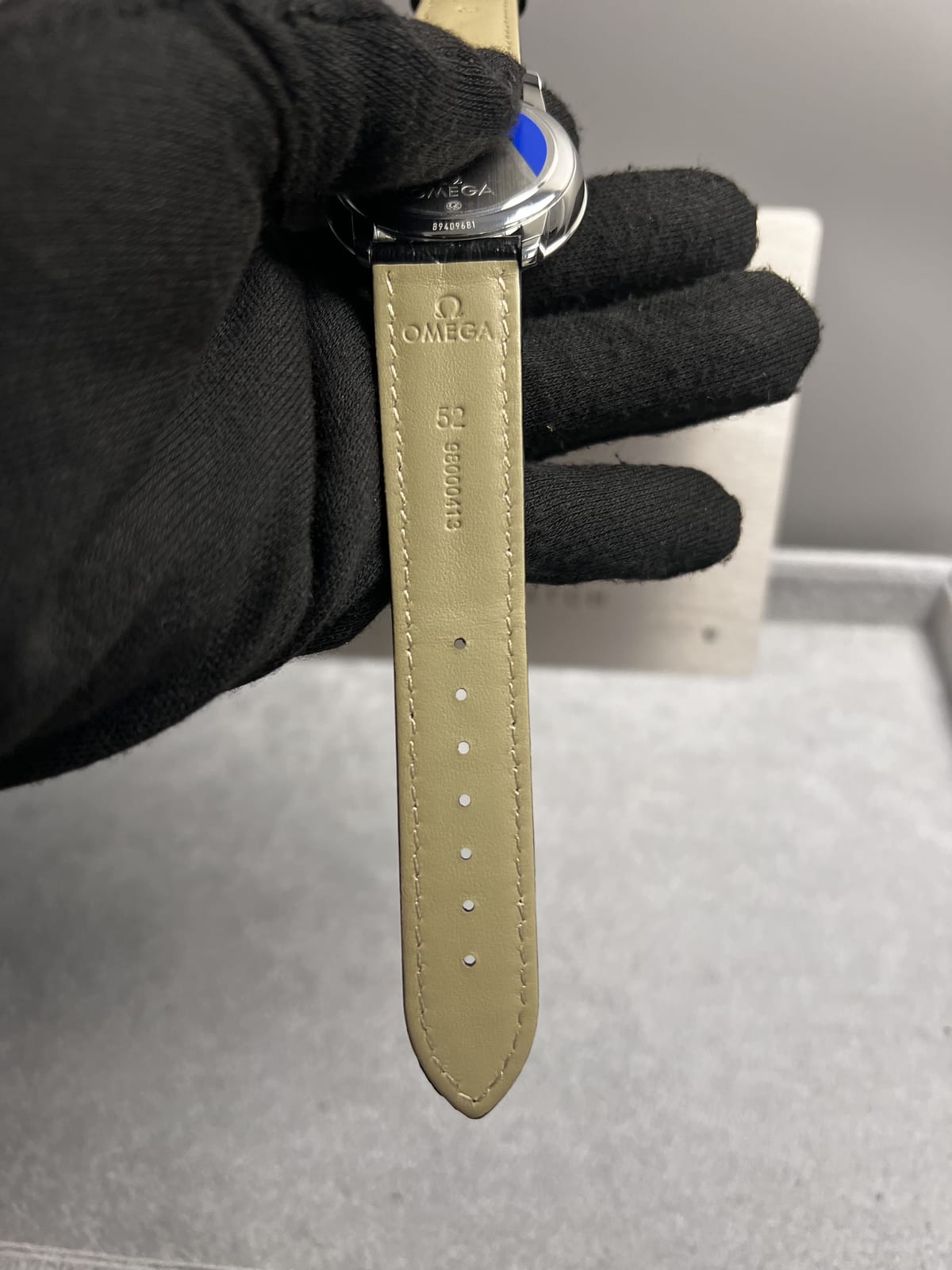 오메가 드 빌 프레스티지 실버다이얼 40mm 18