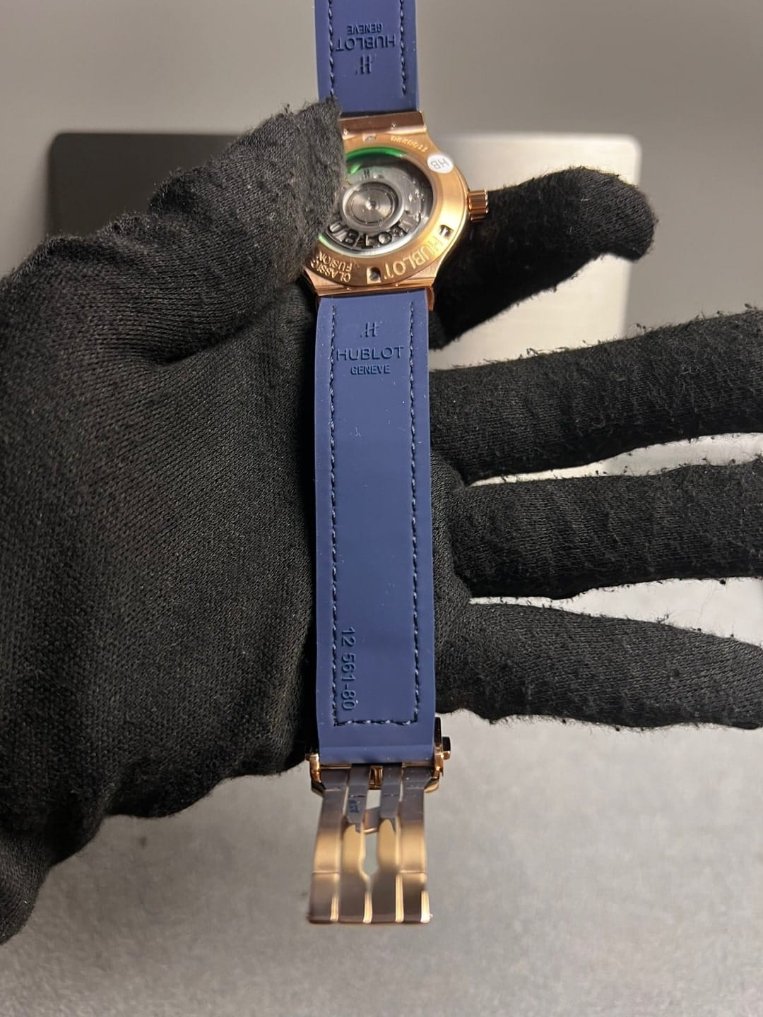 위블로 클래식퓨전 티타늄 콤비 청판 가죽러버밴드 42mm 17